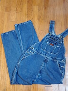 Five Brothers Carpenter/Work Blue Denim Bib Overalls Size 34X34